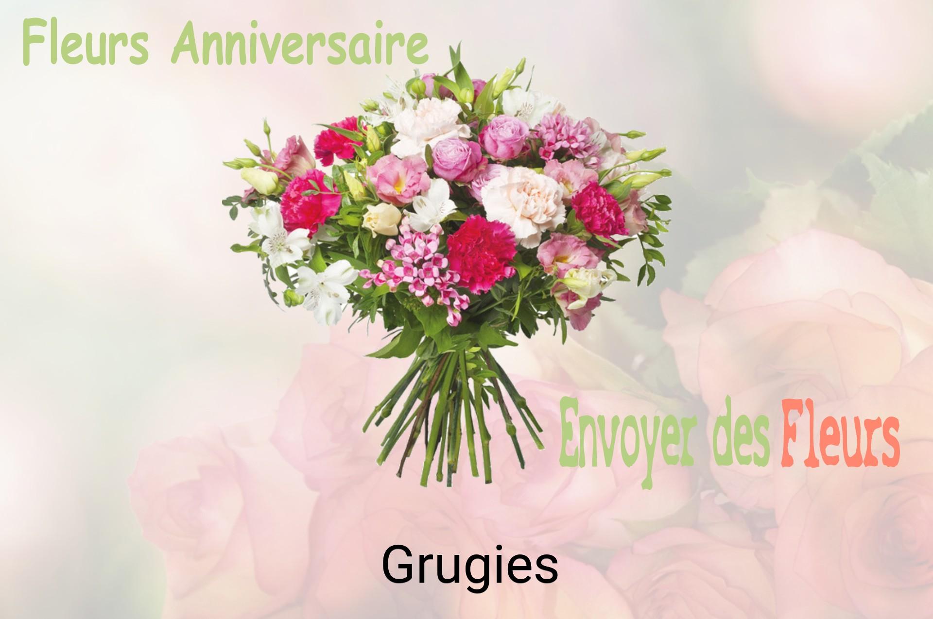 Bouquet de fleurs d’anniversaire livré à Grugies